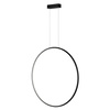 Moderne Pendelleuchte Led Moon 80 cm Schwarz, mit Fernbedienung, warmes Licht 3000K | LEDesign