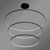 Moderne LED-Pendelleuchte Orbit No.3 150 cm Schwarz 3000K LEDesign