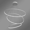 Moderne LED-Pendelleuchte Orbit No.3 100 cm Weiß 3000K mit Fernbedienung LEDesign
