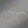Moderne LED-Pendelleuchte Orbit S No.4 100 cm Satin Gold 3000K dimmbar LEDesign
