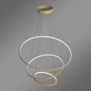 Moderne LED-Pendelleuchte Orbit No.3 80 cm Gold 3000K dimmbar LEDesign