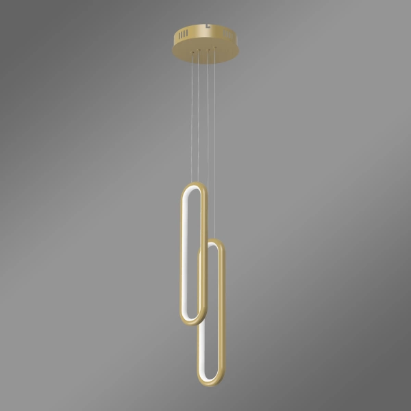 Moderne LED-Pendelleuchte Led Ellipse No.2 Gold 3000K LEDesign