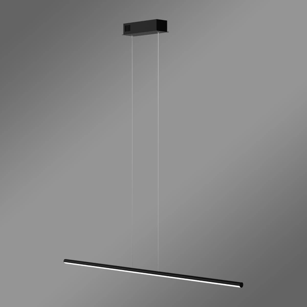 Moderne LED-Pendelleuchte LINE 100 cm Schwarz 3000K dimmbar LEDesign