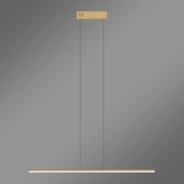 Moderne LED-Pendelleuchte Line 80 cm Gold 3000K LEDesign