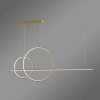 Moderne LED-Pendelleuchte Geometrik No.4 Gold 4000K mit Fernbedienung LEDesign
