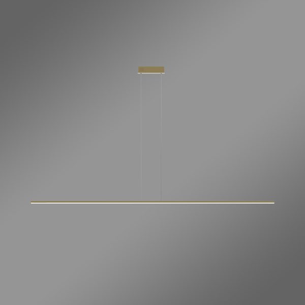 Moderne LED-Pendelleuchte Line 180 cm Gold 4000K mit Fernbedienung LEDesign