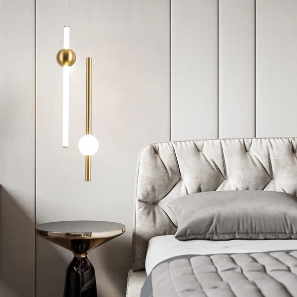 Moderne LED-Pendelleuchte Led Solis B1 Gold 3000K