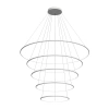 Moderne LED Pendelleuchte Orbit No.5 150 cm weiß 4000K mit Fernbedienung  LEDesign