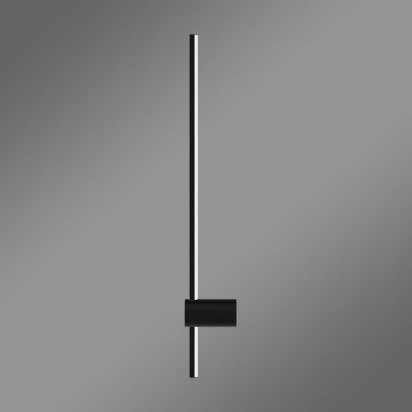 LED-Wandleuchte Line 80 cm Schwarz 3000K mit Fernbedienung LEDesign