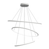 Moderne LED-Pendelleuchte Orbit No.3 100 cm Weiß 3000K dimmbar LEDesign