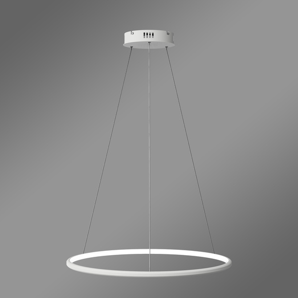 Moderne LED-Pendelleuchte Orbit No.1 60 cm Weiß 3000K mit Fernbedienung LEDesign