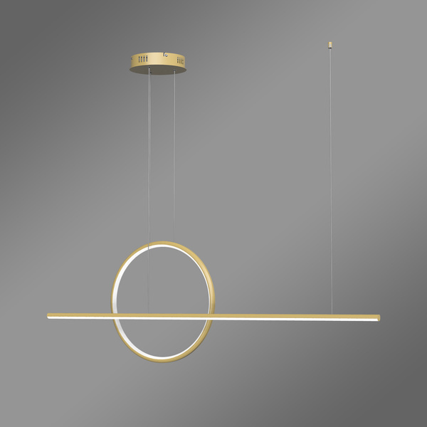 Moderne LED-Pendelleuchte Geometrik 2 40 cm Gold 4000K mit Tuya LEDesign