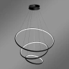 Moderne LED-Pendelleuchte Orbit No.3 80 cm Schwarz 4000K mit Tuya LEDesign