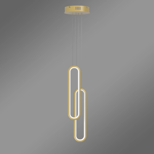 Moderne LED-Pendelleuchte Led Ellipse No.2 Gold 4000K LEDesign