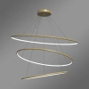 Moderne LED-Pendelleuchte Orbit No.3 120 cm Gold 3000K mit Tuya LEDesign