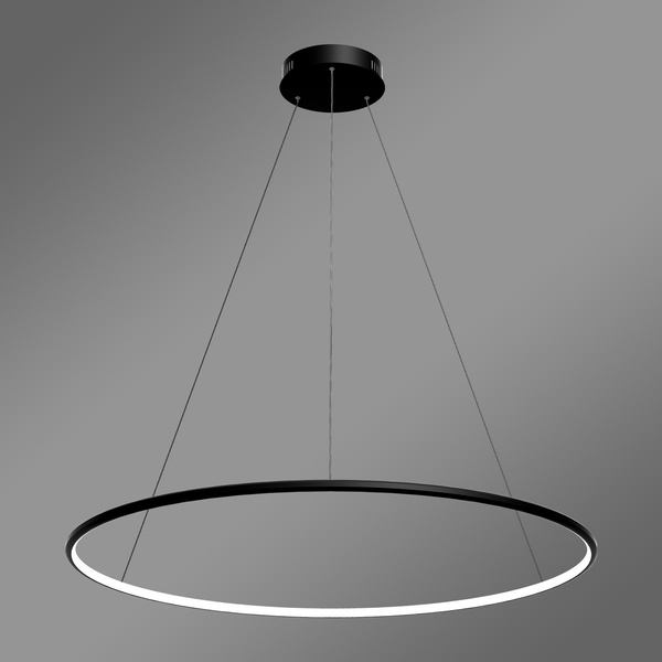 Moderne LED-Hängeleuchte Orbit No.1 100 cm Schwarz 3000K mit Fernbedienung LEDesign